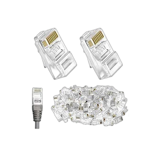 Connecteurs rj45 catégorie 6 utp 100 pièces