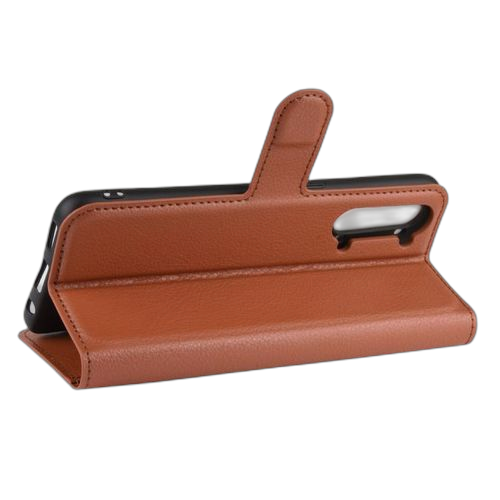 Coque etuipochette à rabat v2 pour samsung galaxy a13 5g marron