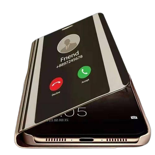 Coque étui blindage pour samsung a10s clapet noire translucide noire