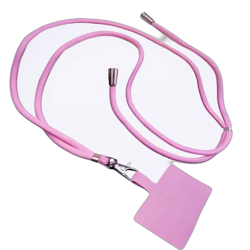 Cordon de téléphone ajustable universelrose