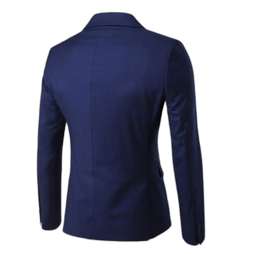 Costume pour hommes 3 pièces costume de mariée de luxe classique, costume professionnel bleu