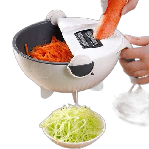Coupe légumes multifonction avec panier hachoir à légumes