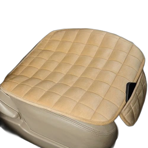 Coussin de siège de voiture 1 pièce, fond en caoutchouc antidérapant avec pochette de rangement,