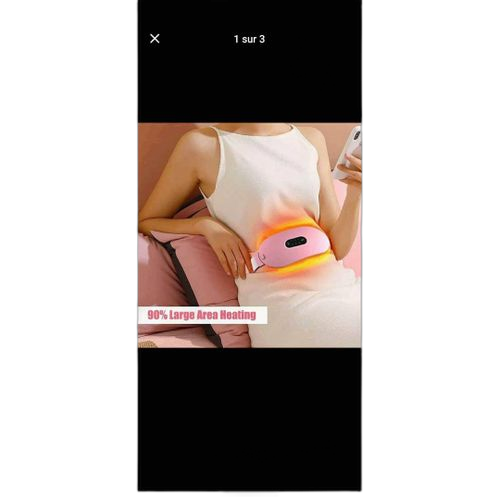 Coussins chauffants menstruel et mal de dos avec 3 vibrtions et régulation de la température usb