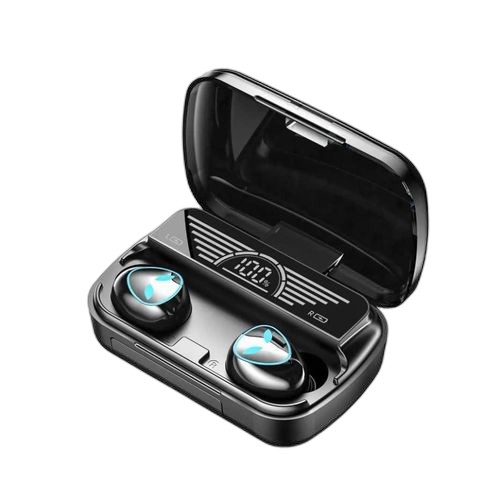 Écouteurs bluetooth sans fil, m20 avec étui de chargement et micro intégré, bluetooth 5.3 avec affichage d'alimentation led, écouteurs sans fil avec 24 heures de lecture