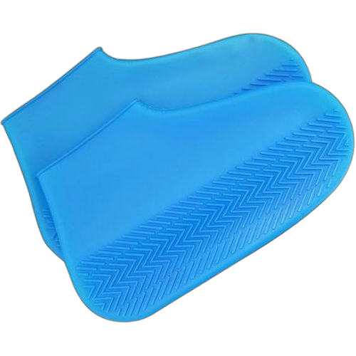 Couvre chaussures en silicone imperméables et résistants à l'usure bleu