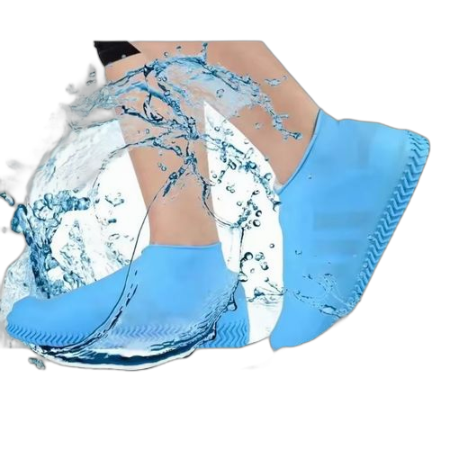Couvre chaussuresbleu en silicone imperméables et résistants à l'usure