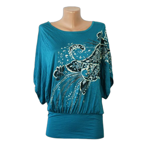 Cr haut en coton vert