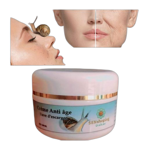 Crème à la bave d'escargot soin anti age pour une peau rajeunie