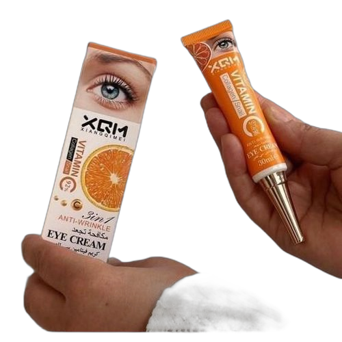 Crème pour les yeux anti rides, soin cercle foncé 3 en 1 vitamine c 92%, collagène, snail
