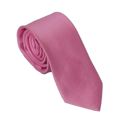 Cravate homme en polyester rose