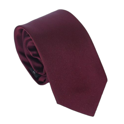Cravate homme en polyester rouge bordeaux