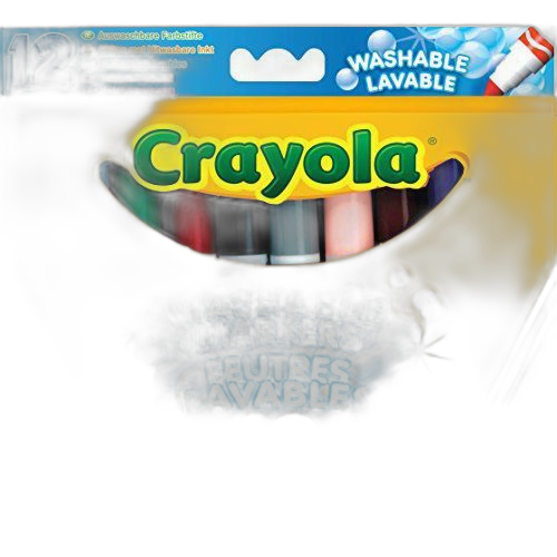 Crayola pack 12 feutres à colorier lavables multicolor