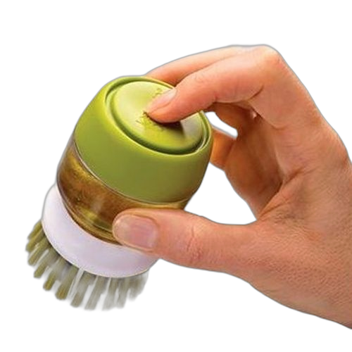 Cuisine paume plat brosse avec la vaisselle jusqu'à savon distributeur de stockage ensemble pot casserole brosse livraison gratuite