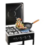 Cuisinière à gaz 4 feux avec étagère gazinière avec étagère