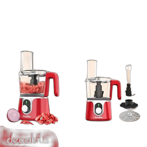 Decakila robot de cuisine sans fil 1,25l hachoir, tailloir, découpeuse 200w