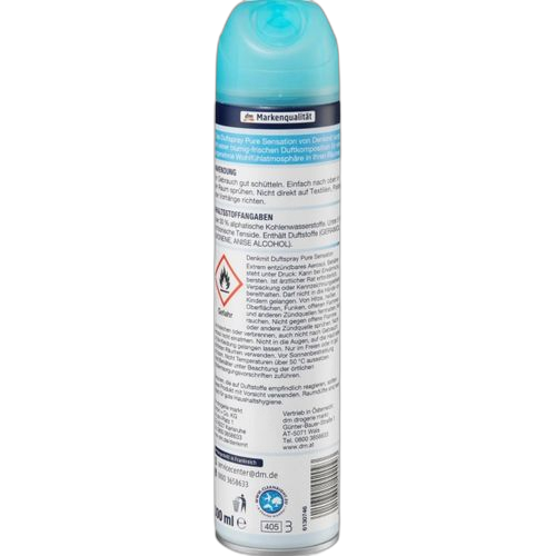 Dm balea spray désodorisant pure sensation, 300 ml