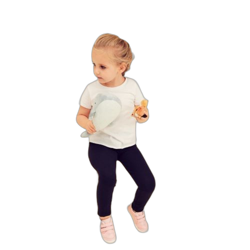Domyos legging 100 baby gym fille noir