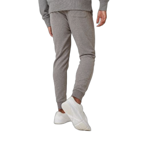 Domyos pantalon jogging fitness homme coton majoritaire ajusté 500+ gris