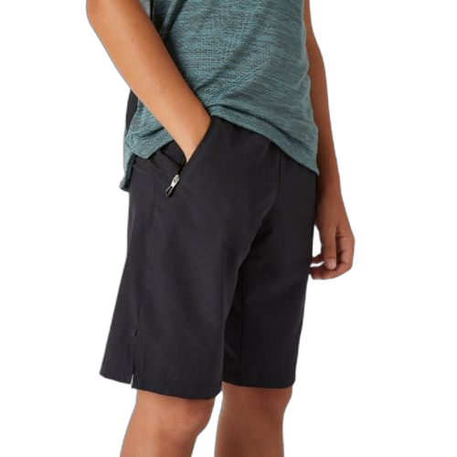 Domyos short respirant w500 garçon gym enfant noir