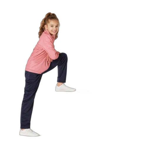 Domyos survêtement enfant synthétique respirant gym'y basique rose et pantalon marine