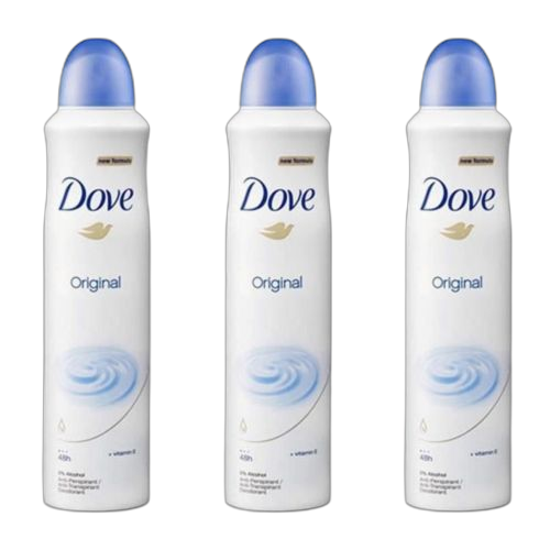Dove lot de 3 dove déodorant spray 250 ml original