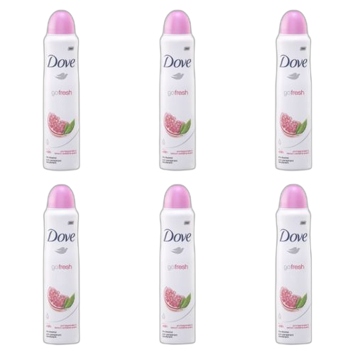 Dove lot de 6 dove déodorant spray 250 ml original