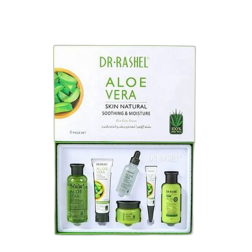 Dr. rashel aloe vera skin 6 pcs apaisantes et hydratantes naturelles