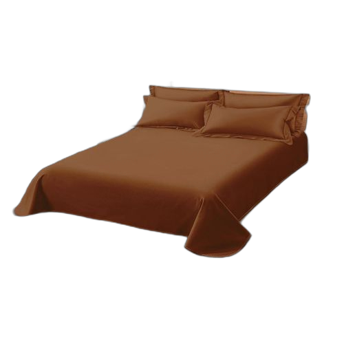 Drap double lit uniqemarronpure 100%