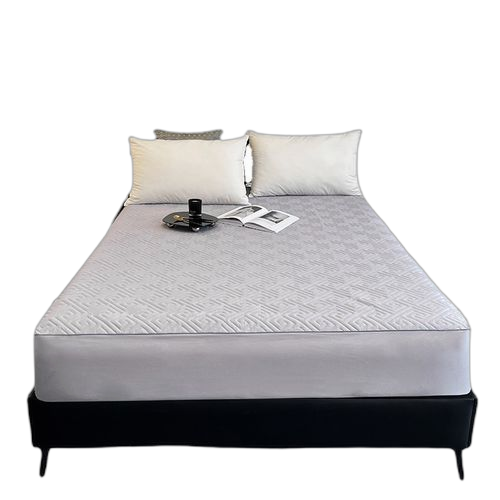 Drap housse matelassé antidérapant gris tempérament 150*200 cm