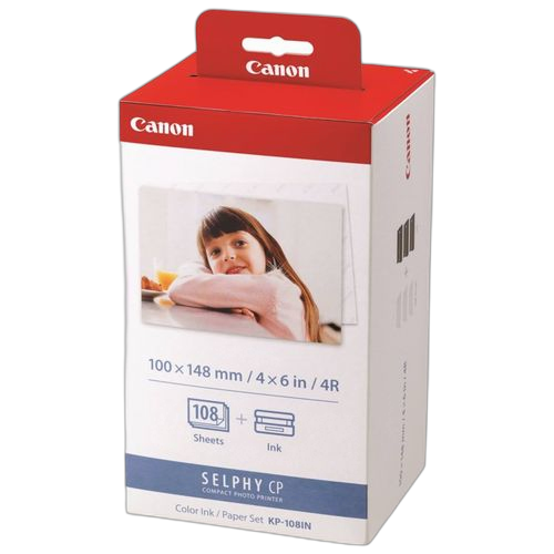 Dsc ensemble d'encre/papier photo canon selphy color ribbon kp 108in