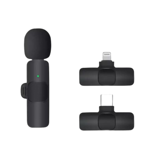 Dsc microphone sans fil 2,4 g avec réduction du bruit compatible avec iphone et android