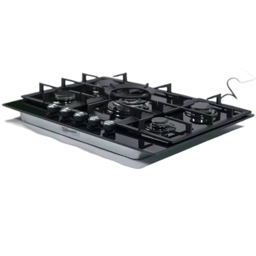 Elactron plaque de cuisson à gaz encastrable inox 4 feux 60x60 garantie 12 mois