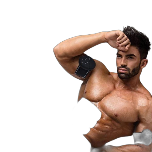 Ems hips trainer ems appareil abdominal smart fitness sport stimulateur de muscles 3 pcs noir