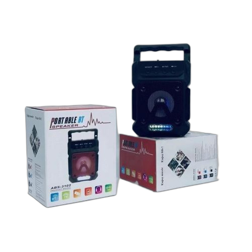 Enceinte sans fil abs3102 portable avec lumière led