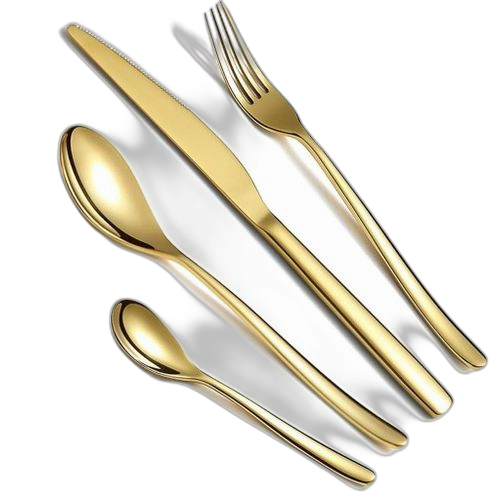 Ensemble 16 pcs ustensiles de coutellerie en acier inoxydable tableware