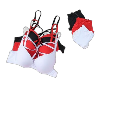 Ensemble 3 slip soutien finition dentellemulticolore