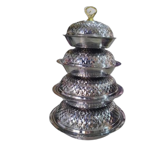 Ensemble 4 minibols avec couvercles inox 6cuillere