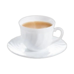 Ensemble 6 tasses porcelaine avec sous tasse