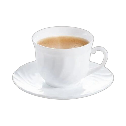 Ensemble 6 tasses porcelaine avec sous tasse