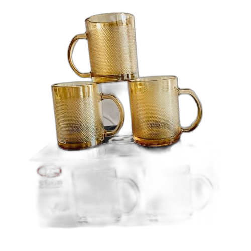 Ensemble 6 verres à eau et boisson avec poignet