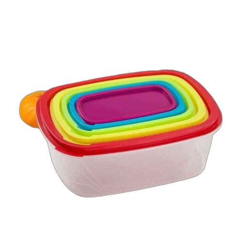 Ensemble bol plastique 5 pièces de stockage des aliments