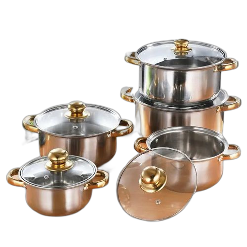 Ensemble casserole de cuisson couvercles en verres 5 pièces