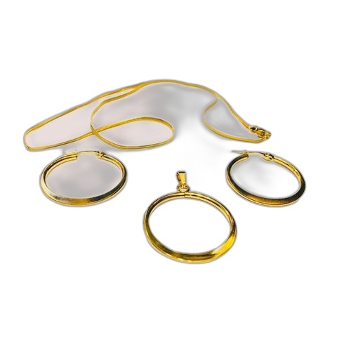 Ensemble chaîne collier femme plaqué or