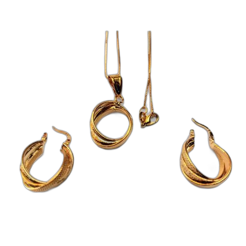 Ensemble colier et boucle d'oreilles belles dames