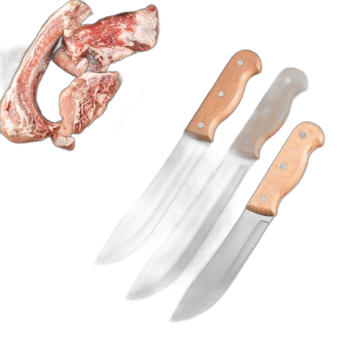 Ensemble de 3 couteaux de cuisine désossage et couteaux de filet