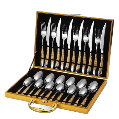 Ensemble de cuillères fourchettes et couteaux 24 pièces