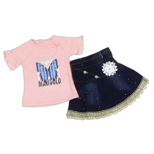 Ensemble jupe jeans fille