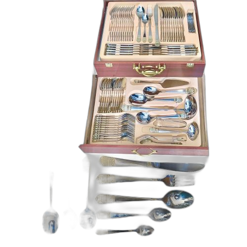 Ensemble mallette couverts cuillère fourchette couteau 24 pcs