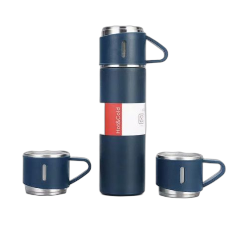 Ensemble thermos mug isotherme avectasses acier inoxydable boisson chaude et froide couleur aléatoire